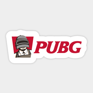 PUBG Chicken white background Sticker